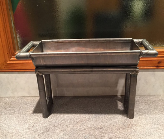 fun barbecue style lead planter