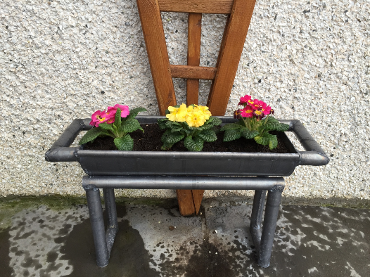 leadwork barbecue style planter